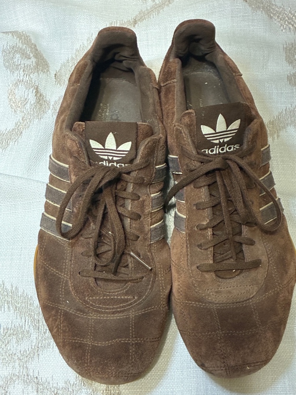 Vintage adidas Brown Suede Men's Low-Top Sneakers